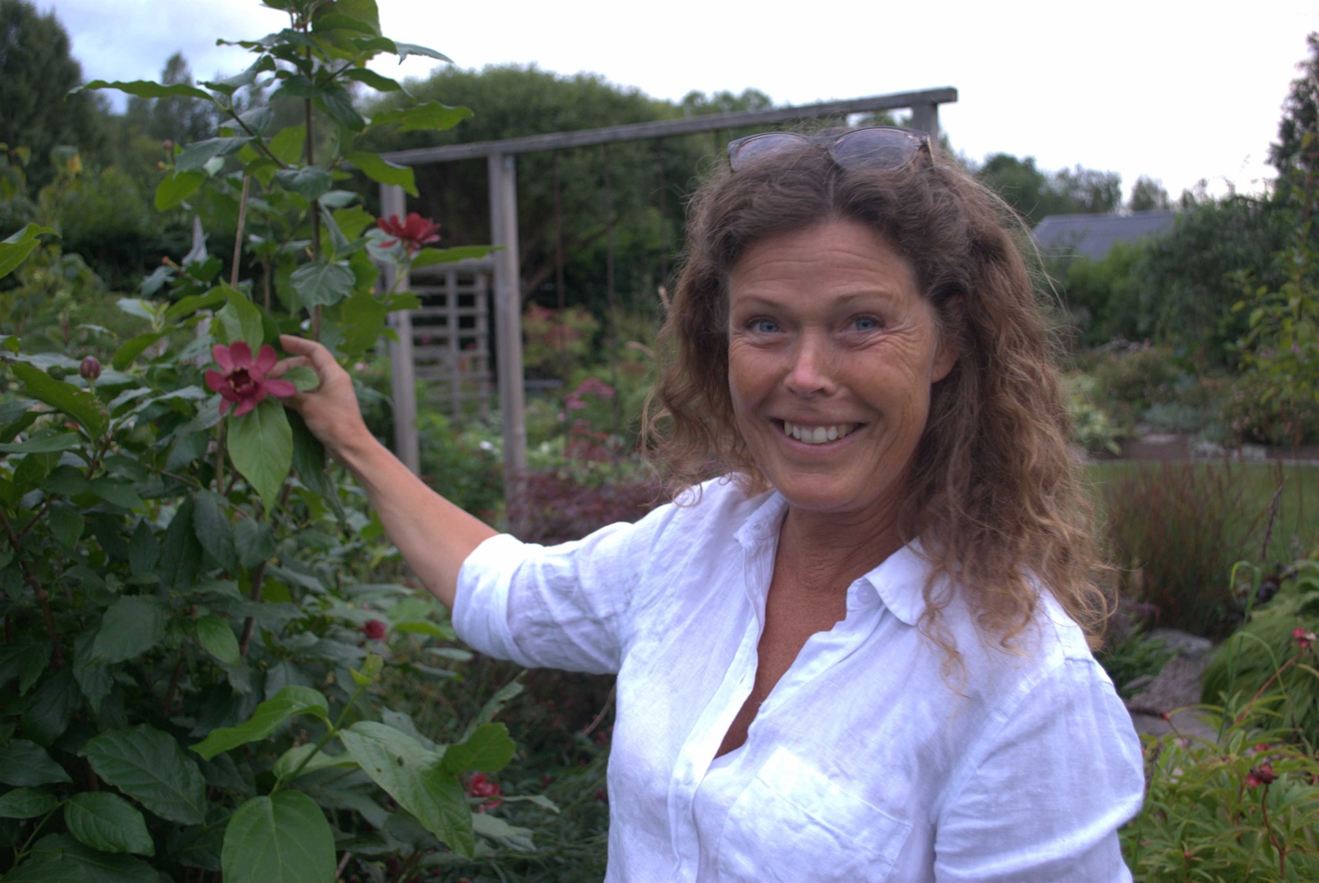 Åsa Höjefält, valberedare i S:ta Ragnhilds Trädgårdsförening i Söderköping.