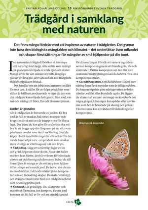 Faktablad 13 - Trädgård i samklang med naturen