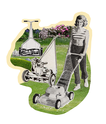 Illustration gräsklippare