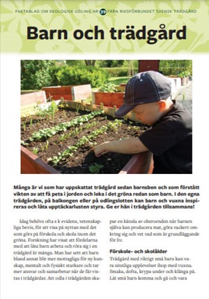 Faktablad 39 - Barn och trädgård