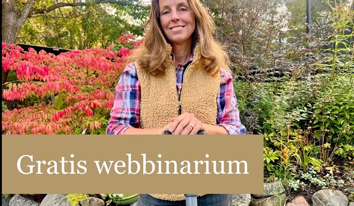 Gratis webbinarium: Gynna biologisk mångfald med trädgården - Höstspecial!